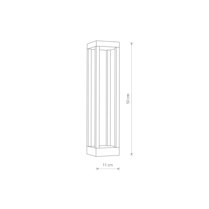 Уличный светодиодный светильник Nowodvorski Structure Led Black 8145