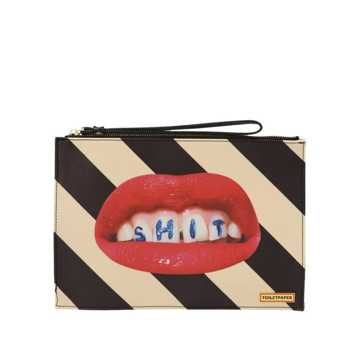 Клатч Seletti Shit Striped 2585