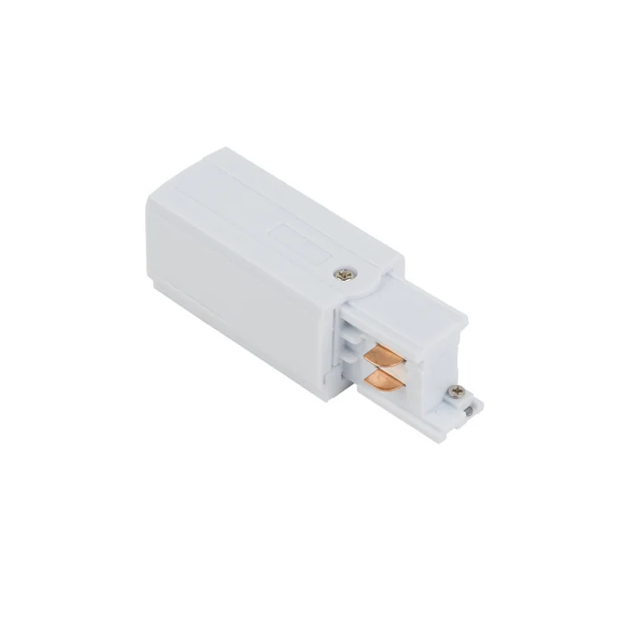 Заглушка с питанием для трехфазной трековой системы левая Nowodvorski Ctls Power White 8232