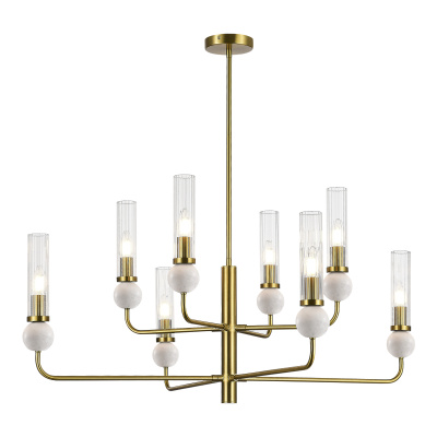 Светильник подвесной ST-Luce латунь/прозрачный E14 8*40W SL1244.303.08