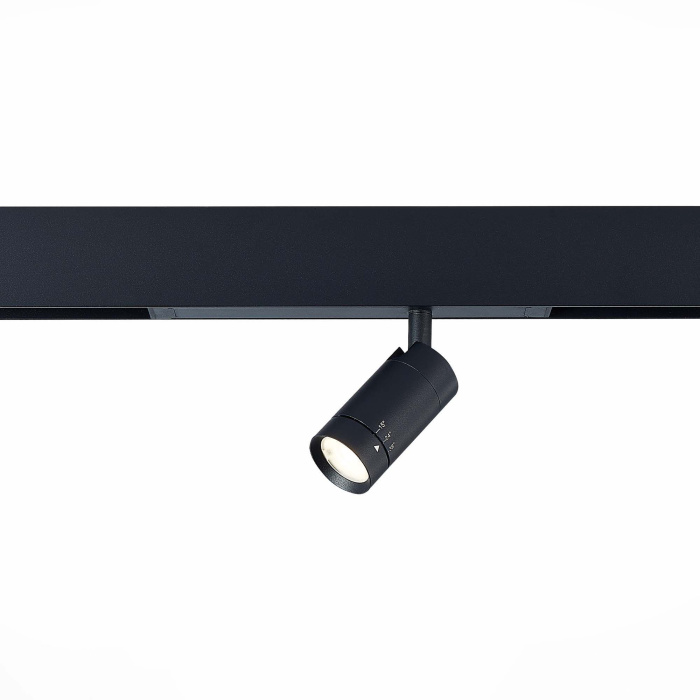 Светильник трековый Черный LED 1*7W 3000K 400Lm Ra>90 15-38 IP20 D40xH90 220V ST658.436.07