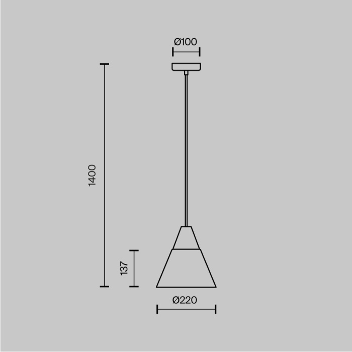 Подвесной светильник Maytoni Bicones P359-PL-01-W