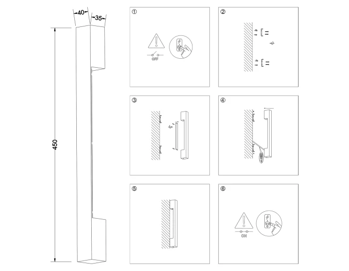 Настенный светодиодный светильник Ambrella light FW4411