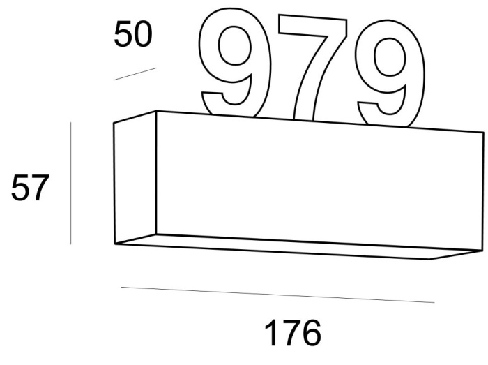 Настенный светильник Leds C4 ROOM