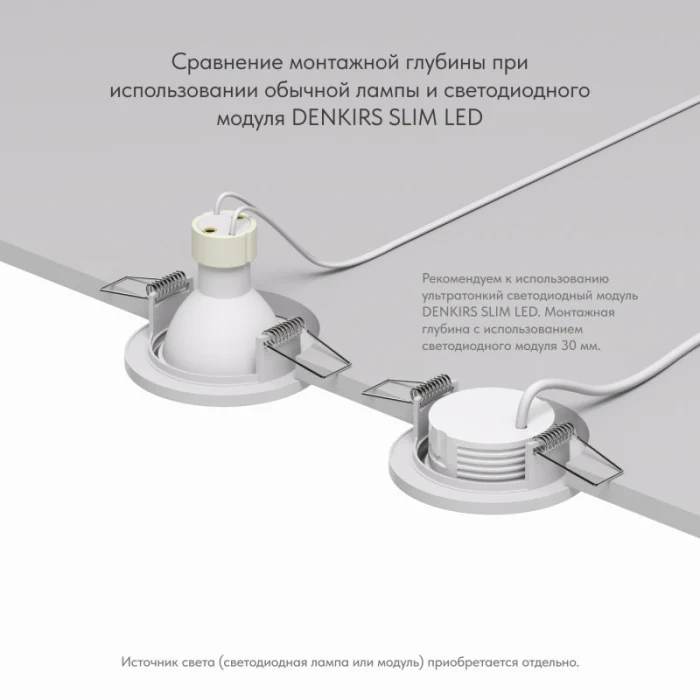 Встраиваемый светильник Denkirs Voens DK2030-WH