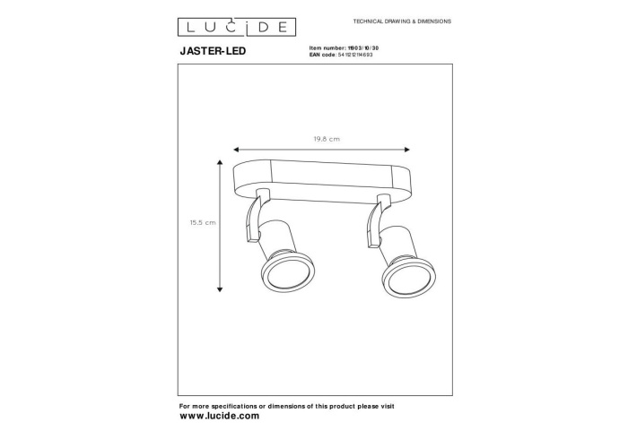 Спот Lucide JASTER-LED 11903/10/30