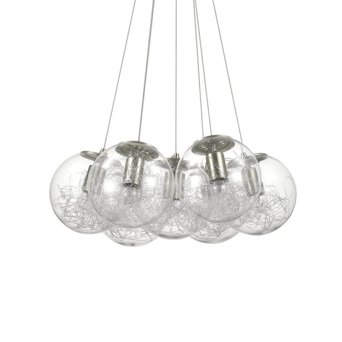 Подвесной светильник Ideal Lux Mapa Sat SP7 Nickel 176062