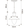 Подвесной светильник Arte Lamp FISHERMAN A5530SP-1RI