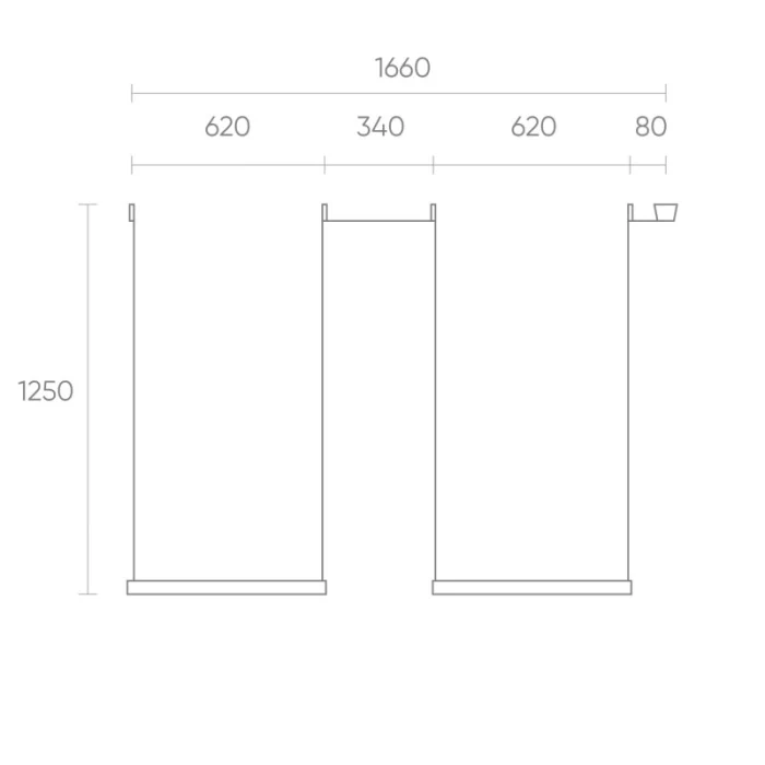 Трек-система Denkirs Belty SET DK55SET04-02-BR