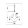 Подвесная люстра со сменной лампой Ambrella light TR3238