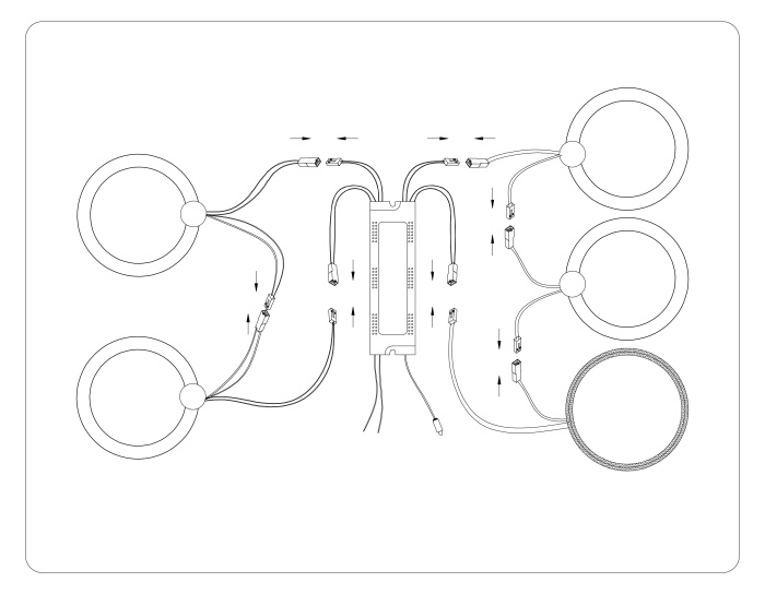 Потолочный светодиодный светильник с пультом Ambrella light FA3808