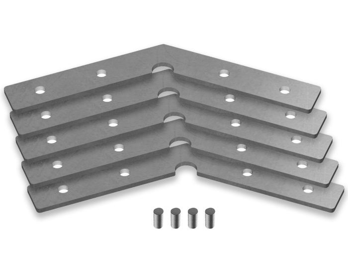 Соединитель угловой для алюминиевого профиля "Profile System" 135° (комплект 5шт) Ambrella light GP8054