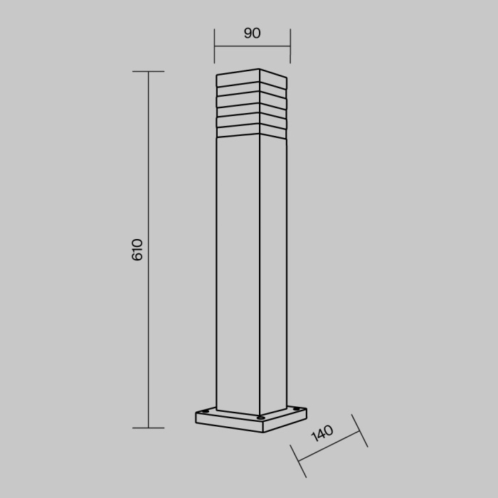 Садово-парковый светильник Maytoni Unter den linden O578FL-01B
