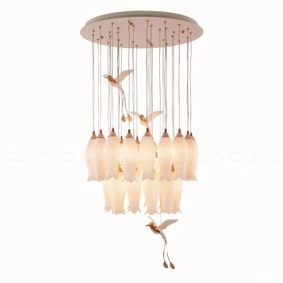 Люстра Cloyd ARGANA C30 / Ø60 см - керамика - E14 - белый (арт.11236)