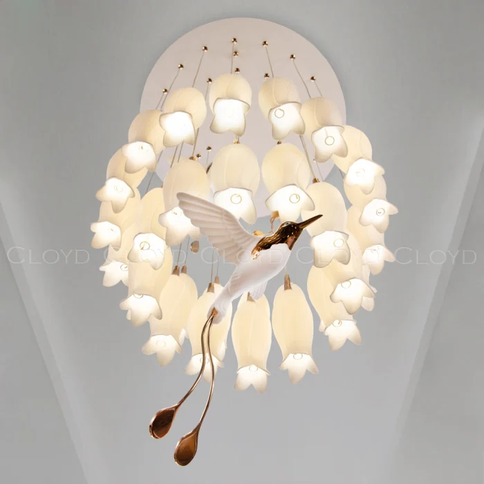 Люстра Cloyd ARGANA C30 / Ø60 см - керамика - E14 - белый (арт.11236)