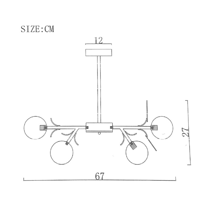 Люстра MATISSE D67 ImperiumLoft