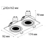 Встраиваемый светильник Italline SAG203-4 white/white