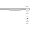 Магнитный трековый светильник Arte Lamp OPTIMA A7268PL-1WH
