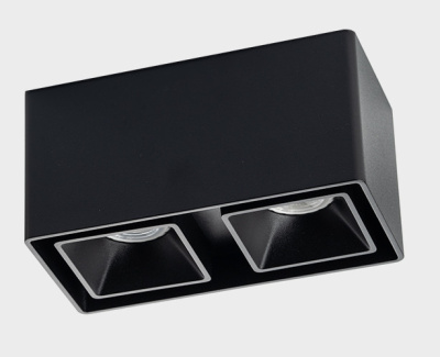 Светильник потолочный ITALLINE FASHION FX2 black + FASHION FXR black - 2шт.