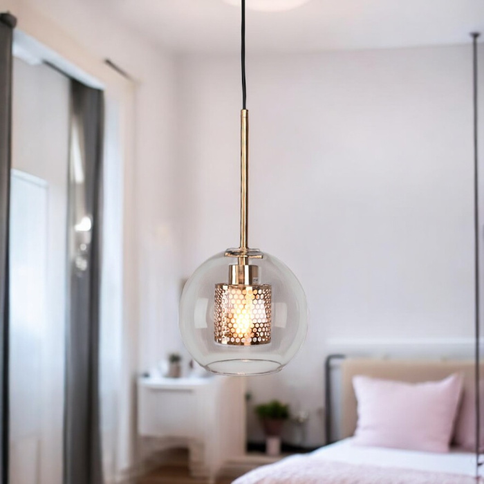 Подвесной светильник CATCH brass D24 ImperiumLoft