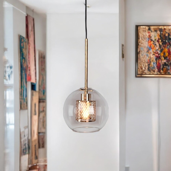 Подвесной светильник CATCH brass D24 ImperiumLoft