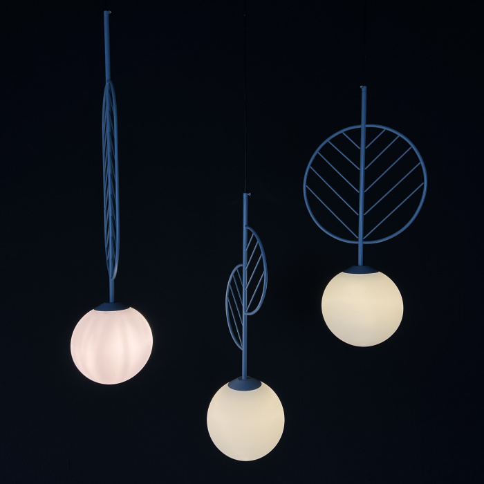 Подвесной светильник LEAF B Голубой ImperiumLoft