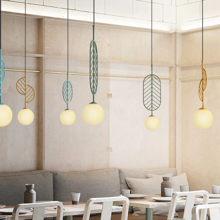 Подвесной светильник LEAF B Голубой ImperiumLoft