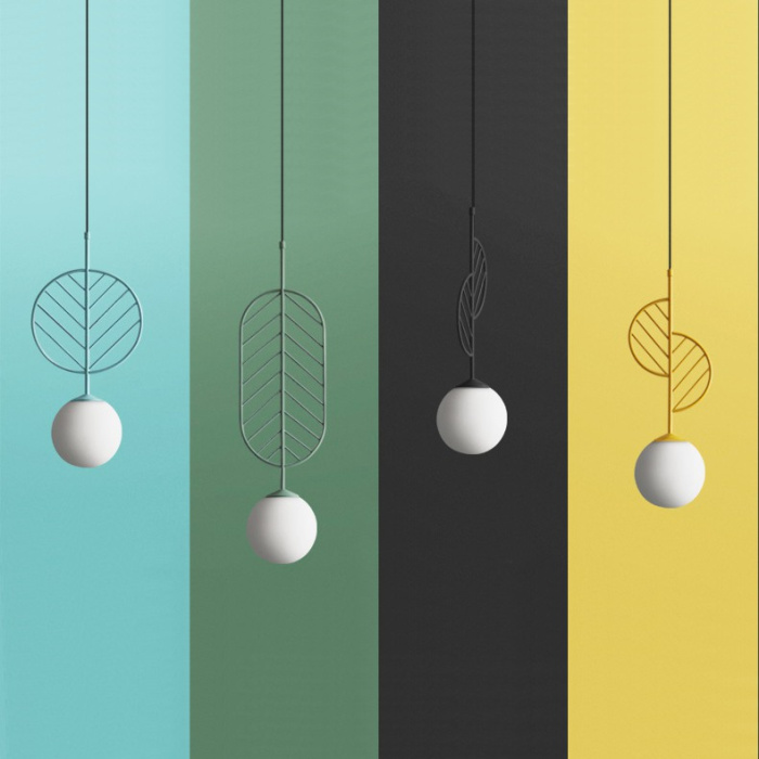 Подвесной светильник LEAF B Голубой ImperiumLoft