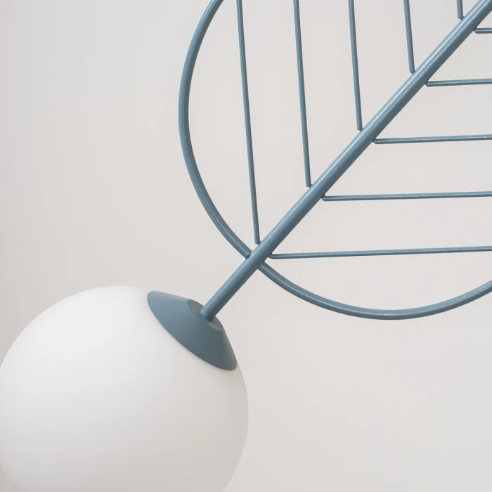 Подвесной светильник LEAF B Голубой ImperiumLoft