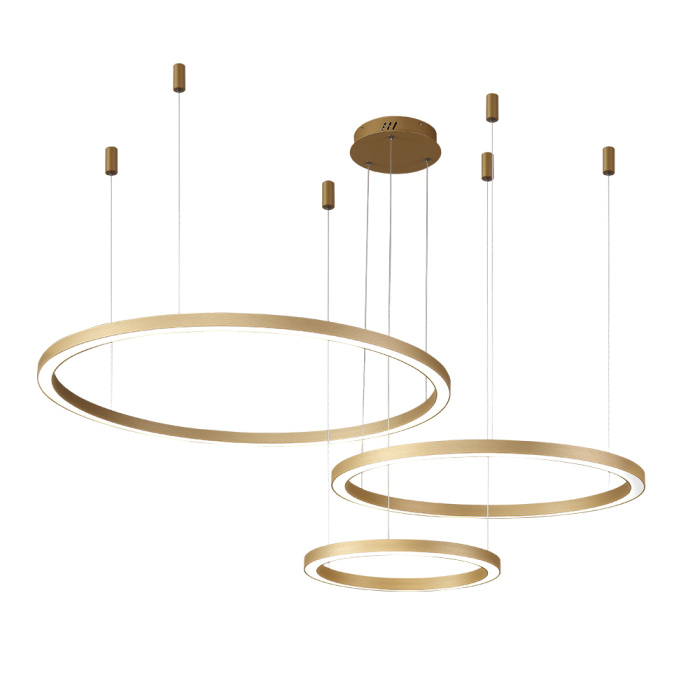 Подвесной светодиодный светильник Crystal Lux Fortuna SP158W LED GOLD