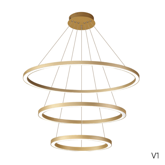 Подвесной светодиодный светильник Crystal Lux Fortuna SP158W LED GOLD