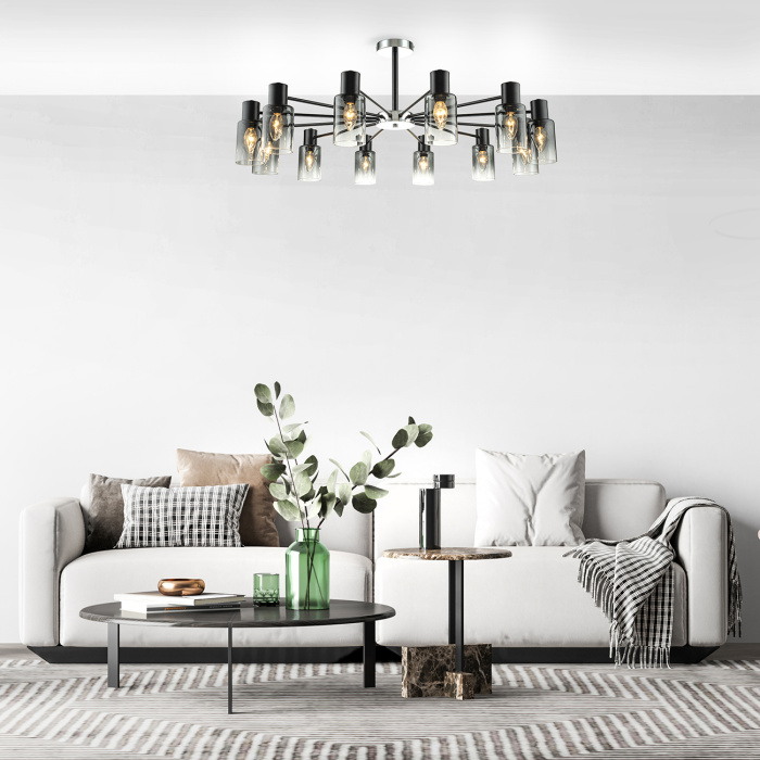 Потолочная люстра на штанге DIVERSITY ESCADA 2120/12P Black