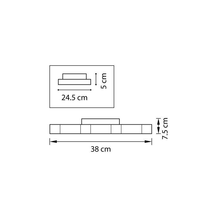 Светильник потолочный FAVO LED-35W 1680LM Silver 4000K (в комплекте) 750074 (MX13003032-7А)
