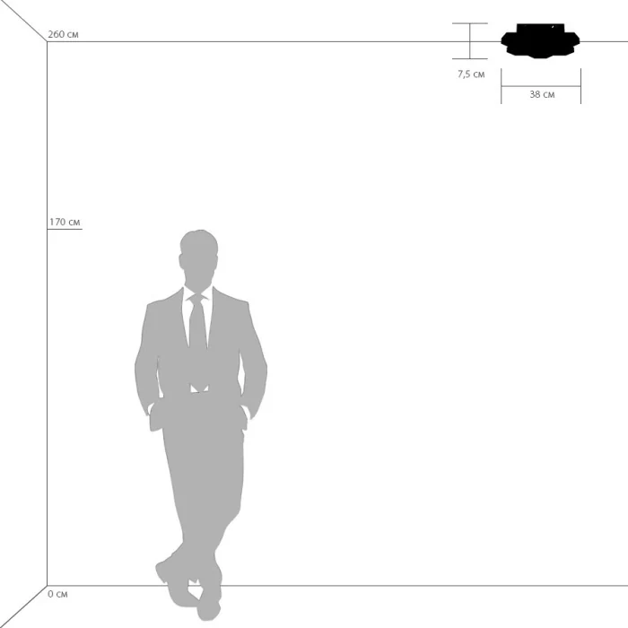 Светильник потолочный FAVO LED-35W 1680LM Silver 4000K (в комплекте) 750074 (MX13003032-7А)