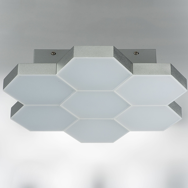 Светильник потолочный FAVO LED-35W 1680LM Silver 4000K (в комплекте) 750074 (MX13003032-7А)