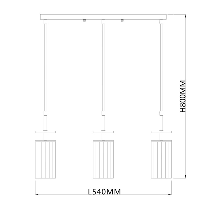 Подвесной светильник AVOLTO ESCADA 10191/3S