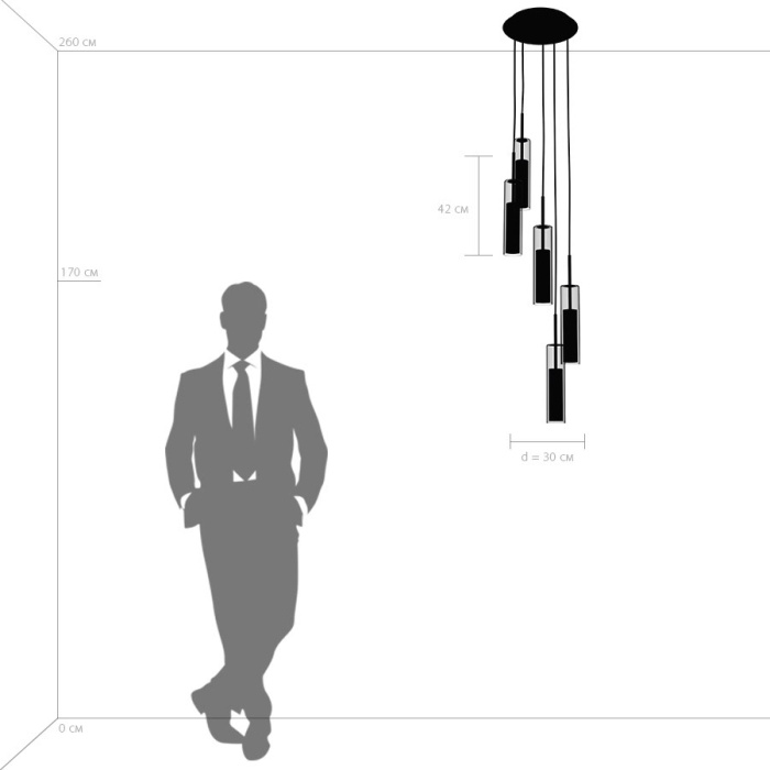 Каскадная люстра Cilino LIGHTSTAR 756057
