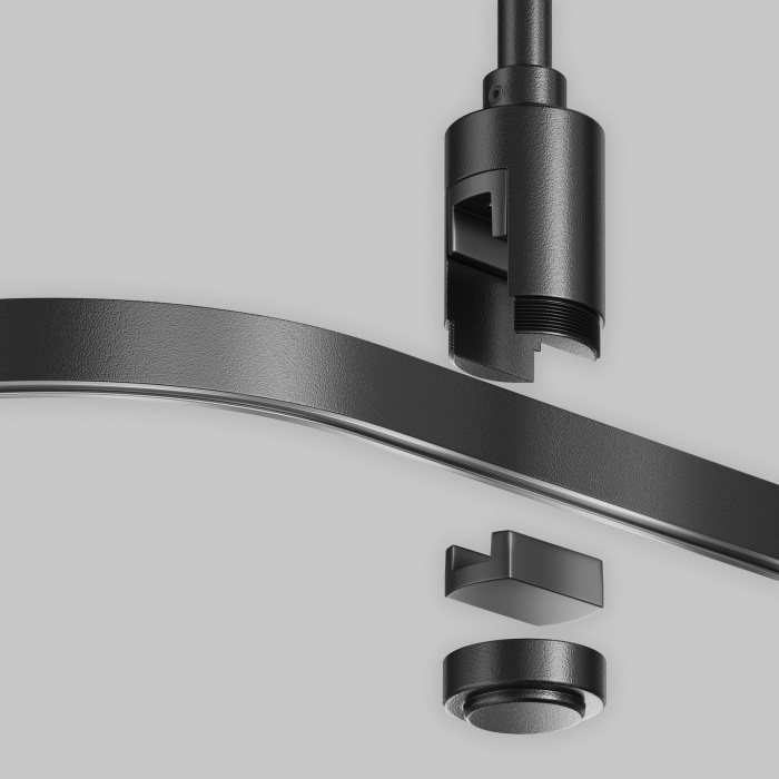 Радиусный коннектор для шинопровода Flarity черный Maytoni TRX154-RC80-B