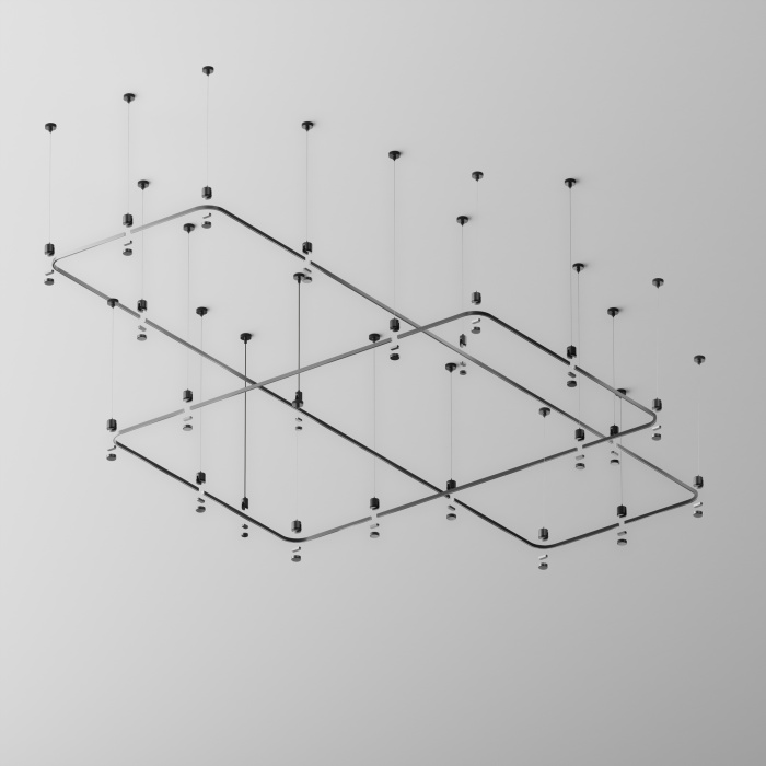 Радиусный коннектор для шинопровода Flarity черный Maytoni TRX154-RC80-B