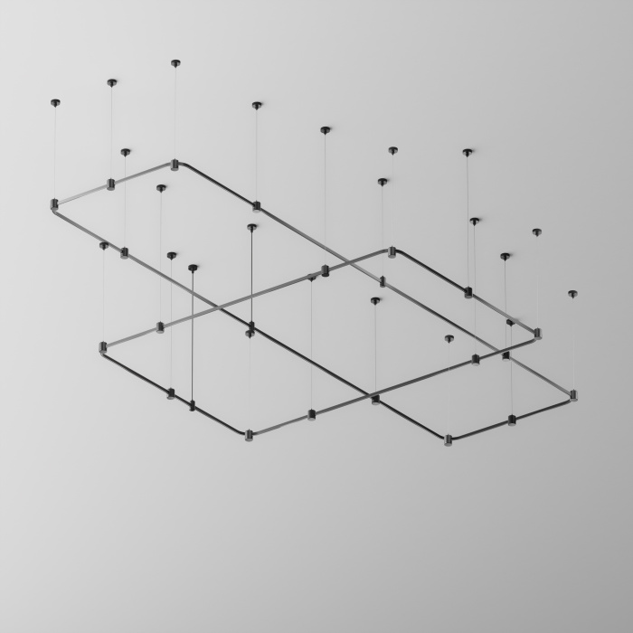 Радиусный коннектор для шинопровода Flarity черный Maytoni TRX154-RC80-B