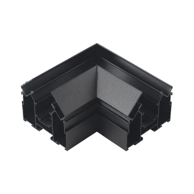 Угол соединительный для встраиваемого магнитного трека в натяжной ПВХ потолок SPACE Crystal Lux CLT 0.234 01 BL