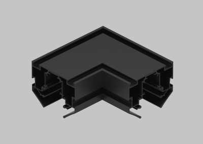 Угол соединительный для встраиваемого магнитного трека в натяжной ПВХ потолок SPACE Crystal Lux CLT 0.234 01 BL