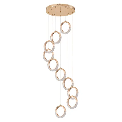 Люстра каскадная Arte Lamp MONTANA A7777SP-10GO