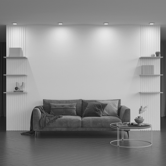 Встраиваемый светильник Maytoni Gyps Modern DL005-1-01-W