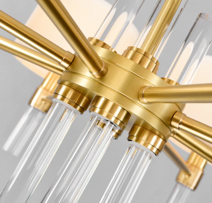 Подвесная люстра Delight Collection 8009 8009P-6 gold