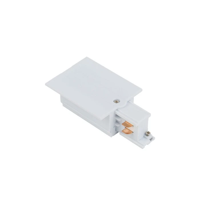 Заглушка с питанием для трехфазной трековой системы левая Nowodvorski Ctls Power White 8234