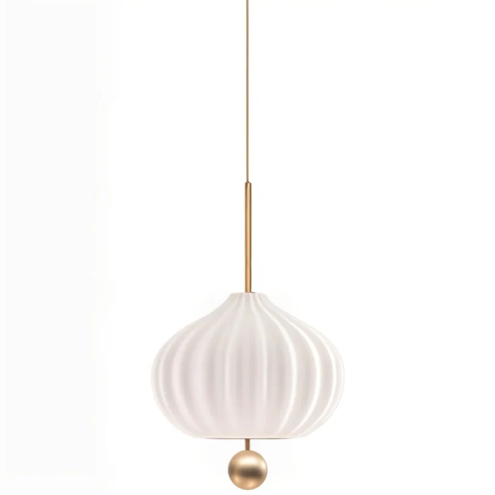 Подвесной светильник iLamp PEAR 10808P/1 WHITE&GOLD