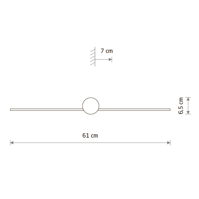 Настенный светильник Nowodvorski Impulse Led Black 8127
