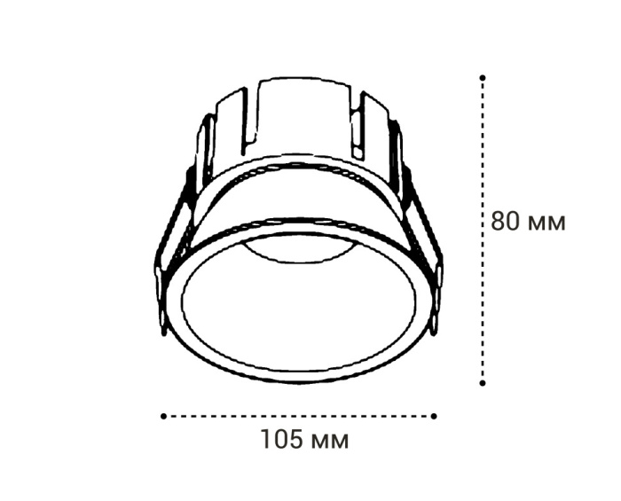 Встраиваемый светильник влагозащищенный Italline IT06-6032 white 4000K