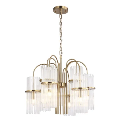 Светильник подвесной ST-Luce латунь/прозрачный E14 9*40W SL6145.303.09